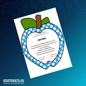 Editable Romania Școala Gimnazială „Sfântul Nicolae” Liești School Diploma Page Preview - EditDocs